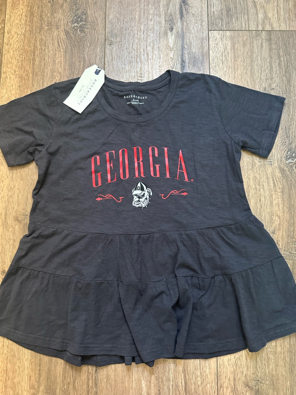 NWT! Boxercraft Georgia Bulldogs Babydoll Tee, NCAA, University, Collegiate, S